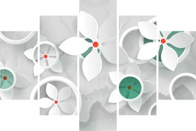 Obraz kvetinové abstrakcie (150x105 cm)