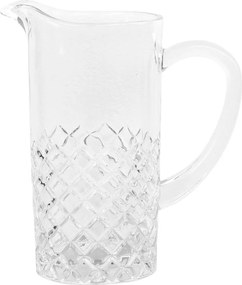 Sklenený džbán s diamantovým brusom Lorient - 20*11*22 cm
