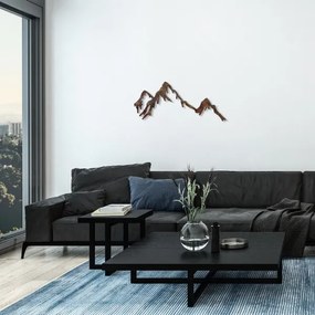 Nástenná dekorácia 45x70 cm hory kov