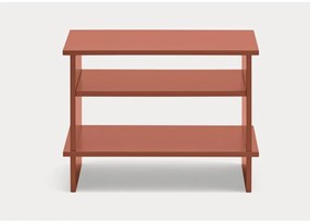 Nočný stolík s poličkami v tehlovej farbe Inari – Teulat