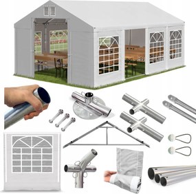 Predajný Stan Párty Pavilón 6x8m Záhradný Das 560 W