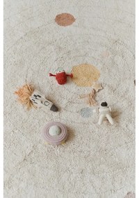 Béžový bavlnený detský hrací koberec ø150 cm Solar System – Lorena Canals