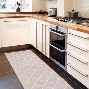 Ružový behúň Floorita Lattice Sand, 60 × 150 cm