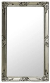 Nástenné zrkadlo v barokovom štýle 60x100 cm strieborné