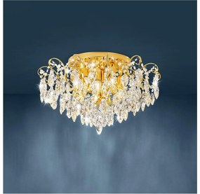 Eglo 39602 - Prisadený luster FENOULLET 6xE14/25W/230V zlatá
