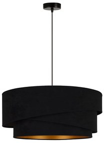 Duolla - Luster na lanku KOBO 1xE27/15W/230V pr. 45 cm čierna/zlatá