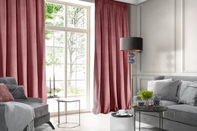 ZATEMŇOVACÍ ZÁVES NA PÁSKE ROSA 135X300 CM STARORUŽOVÁ