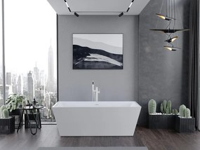 Mexen Lita, voľne stojaca vaňa 170 x 75 cm, biela, biely prepad, 52121707500-20