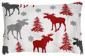 Obliečka na vankúš Homa Christmas Reindeer 70x90 cm