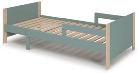 Rastúca detská posteľ v zeleno-prírodnej farbe 90x140/190 cm Willi – Marckeric