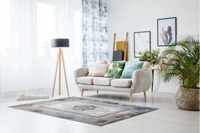 Koberec AKRYL VALS 0W1736 C69 47 slonia kosť / sivý