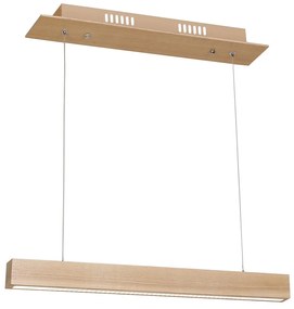Závesné LED svietidlo Timber, 1x LED 12w, 3000k, drevo