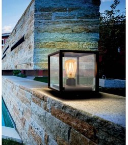 Redo 9109 - Vonkajšie svietidlo VITRA 1xE27/15W/230V IP54 čierne