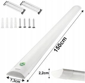 BERGE Prisadená LED lampa 150cm - 50W - 5000lm - IP20 - 4500K