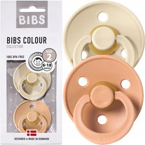 Kaučukové cumlíky BIBS Colour 6m+ 2ks Farba: béžová
