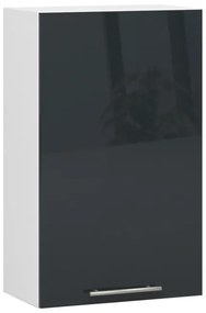 Horná kuchynská skrinka OLIWIA W 50 H720 biela / grafitová, lesk
