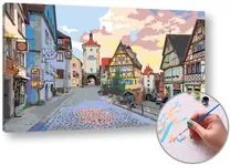 Maľovanie podľa čísel ZABUDNUTÁ ULIČKA  – stredná náročnosť