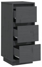 vidaXL Komody 2 ks sivé 32x34x75 cm borovicový masív-