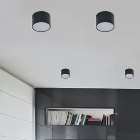 LED stropné svietidlo Monza R 8 4000K čierne