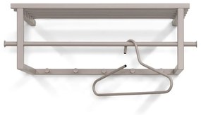 Svetlosivý kovový nástenný vešiak s poličkou Marco – Spinder Design