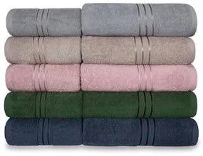 Bavlnený uterák Rondo 30x50 cm sivý