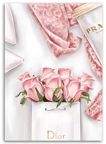 Gario Obraz na plátne Ruže v taške Dior Rozmery: 60 x 90 cm