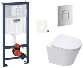 Závesný wc set do ľahkých stien / predstenová montáž Swiss Aqua Technologies Infinitio SIKOGRSIN10A