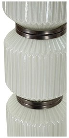 Sivá stojacia lampa s textilným tienidlom (výška 163 cm) Bright – Mauro Ferretti