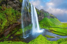 Fototapeta majestátny vodopád na Islande