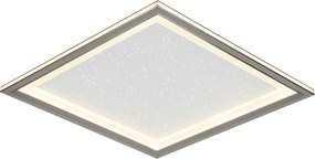 XXXLutz STROPNÉ LED SVIETIDLO, 45/45/6,1 cm Novel - Interiérové svietidlá - 008227140202