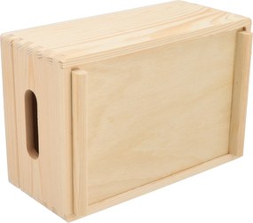 ČistéDrevo Drevený box s vekom 30 x 20 x 14 cm
