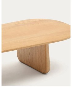 Konferenčný stolík z dubového dreva v prírodnej farbe 64x146 cm Pirita – Kave Home