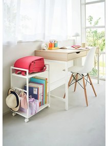 Biely kovový pojazdný regál 42x60 cm Tower – YAMAZAKI