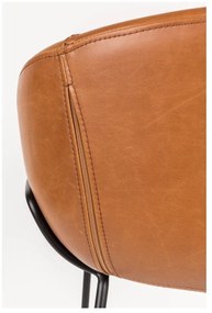 Sada 2 hnedých barových stoličiek Zuiver Feston, výška sedu 65 cm