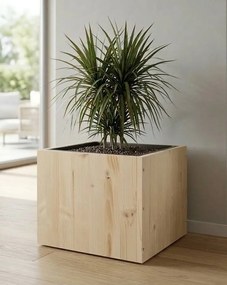 AMADEA Drevený obal s kvetináčom, 33x33x24cm Český výrobok