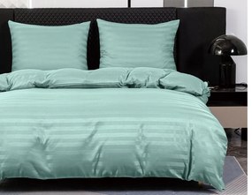 Hotelové obliečky z mikrovlákna JASMINE mentolové - prúžok 2 cm Rozmer obliečok: 2 ks 70 x 80 cm | 160 x 200 cm