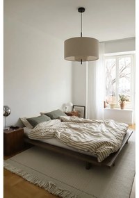 Hnedá jednolôžková posteľ z borovicového dreva s roštom 90x200 cm Japan – Karup Design