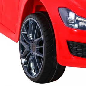 Detské auto Maserati Ghibli na batérie, červené + diaľkové ovládanie + pomalý štart + EVA + MP3, USB + LED