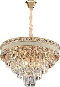 Toolight Toolight, závesné svietidlo 50cm, 7xE14, G048-CP, zlatá, OSW-08942