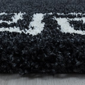 Ayyildiz koberce AKCIA: 280x370 cm Kusový koberec Hera Shaggy 3301 antracit - 280x370 cm