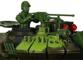 KIK Diaľkovo ovládaný vojenský tank RC War Tank 9993 2,4 GHz, lesná kamufláž