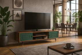 TV stolík Stilig ST153 200 cm orech/zelený