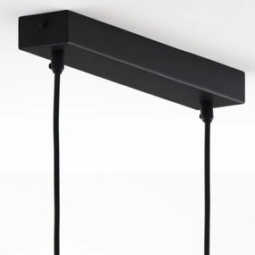 Jupiter 1990 - Luster na lanku HANZA 3xG9/10W/230V čierna/zlatá