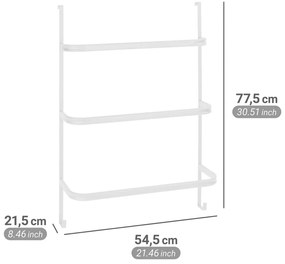 Matne biely závesný oceľový držiak na uteráky Irpinia – Wenko
