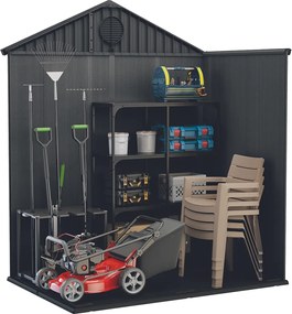 Záhradný domček Keter Darwin 6 x 4 šedý, s podlahou