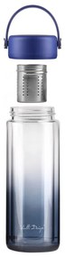 Modrá sklenená fľaša 350 ml Fuori – Vialli Design