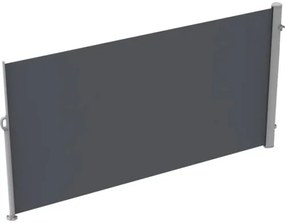 Bočná markíza 1,8 x 3 m sivá so snímateľným stĺpikom