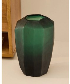 Sklenená váza v petrolejovej farbe (výška 45 cm) Geonix – Kave Home