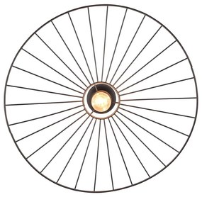 Matne čierne stropné svietidlo ø 60 cm Chapeau – Trio