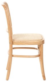 Jedálenská stolička LEGNO drevená s ratanom  871370